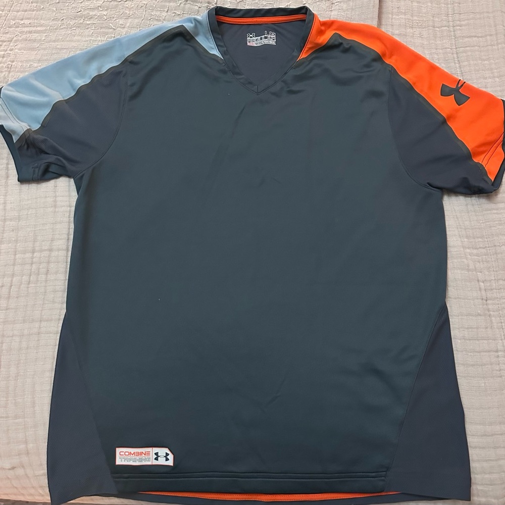 LG Black and Orange Short Sleeve Tee